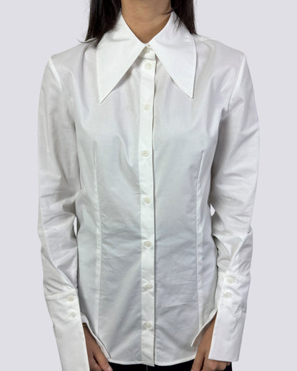 Camicia Bianco Slim Fit in cotone EssentiaL