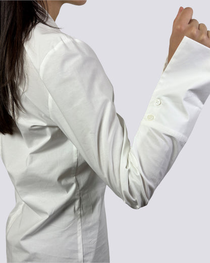 Camicia Bianco Slim Fit in cotone EssentiaL