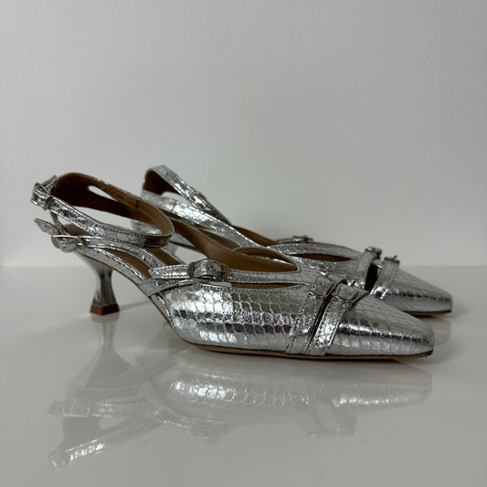 Wo Milano Scarpa Slingback con Tacco