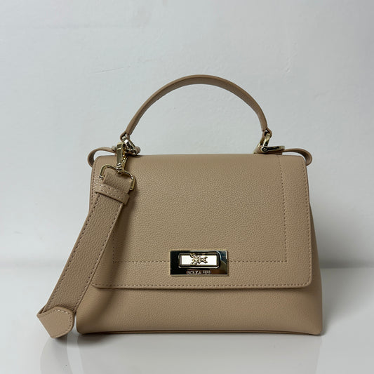 Borsa a mano Camel Beige con tracolla