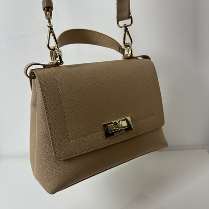 Borsa a mano Camel Beige con tracolla