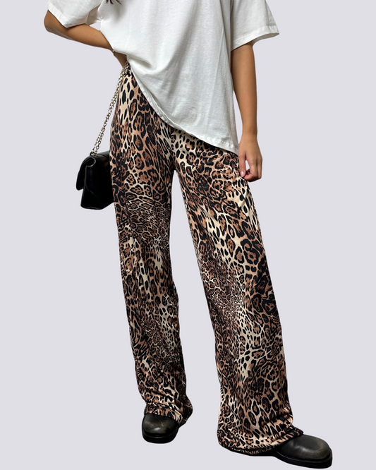 Pantalone morbido animalier