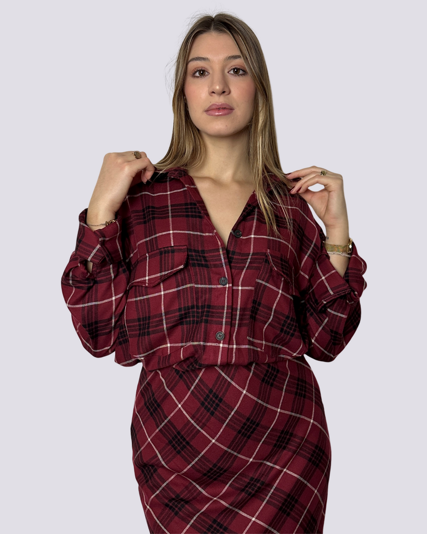 Camicia a quadri tartan