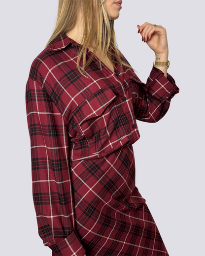 Camicia a quadri tartan