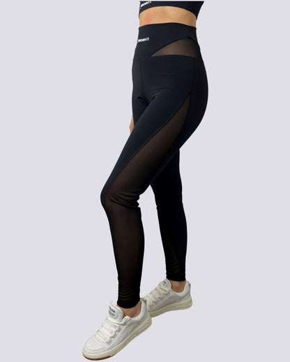 Hinnominate Leggings con Tulle Nero