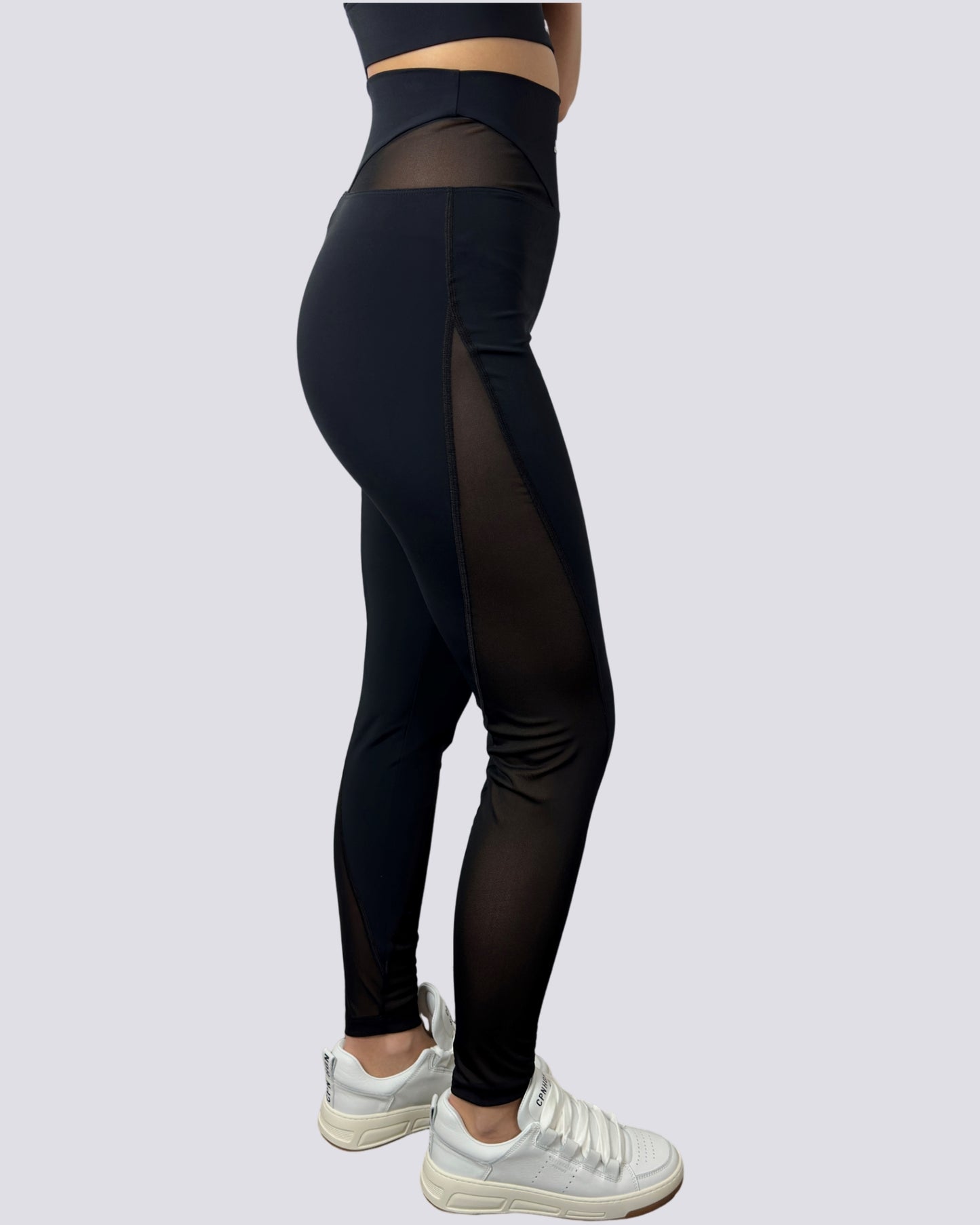 Hinnominate Leggings con Tulle Nero