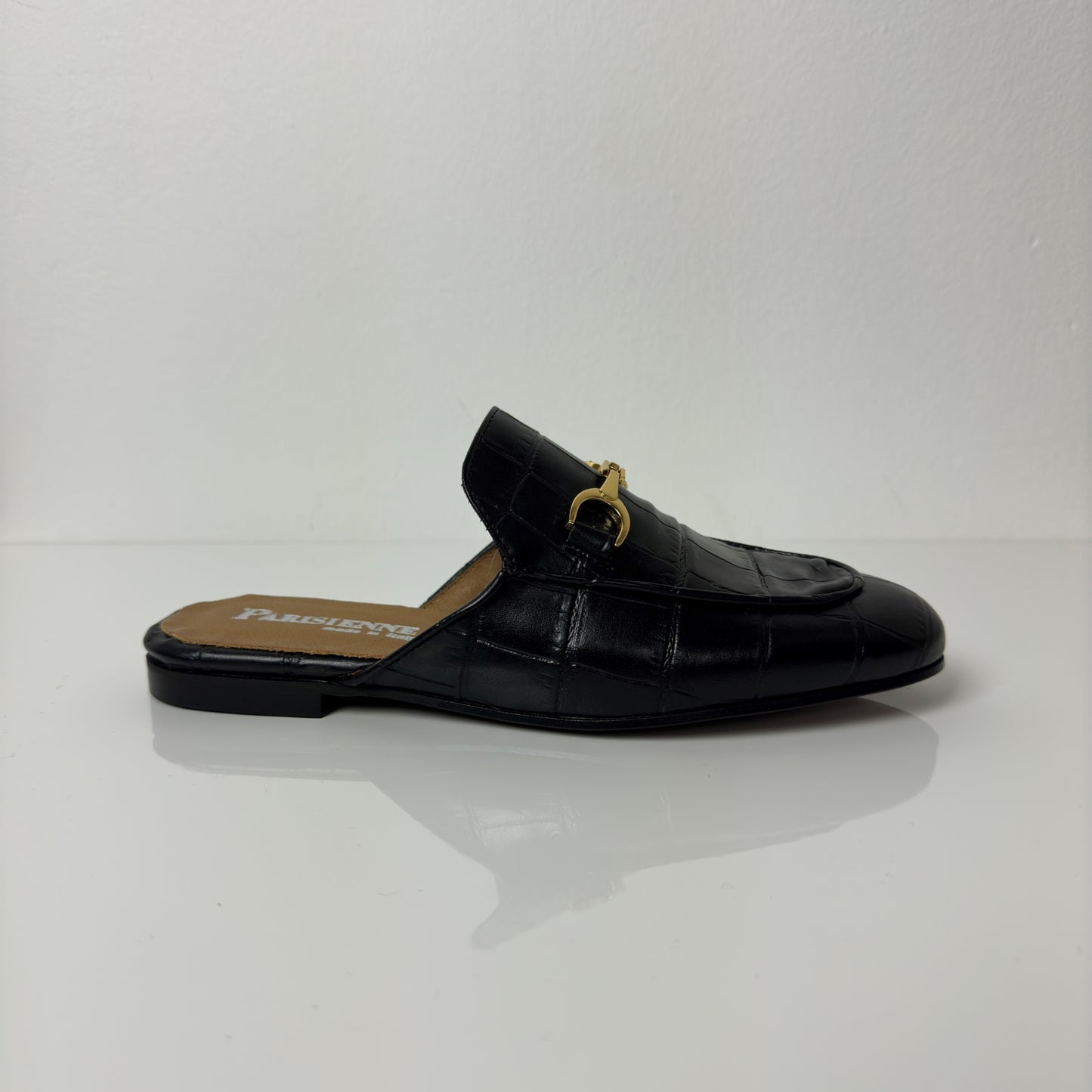 Parisienne Slipper in Pelle Nero