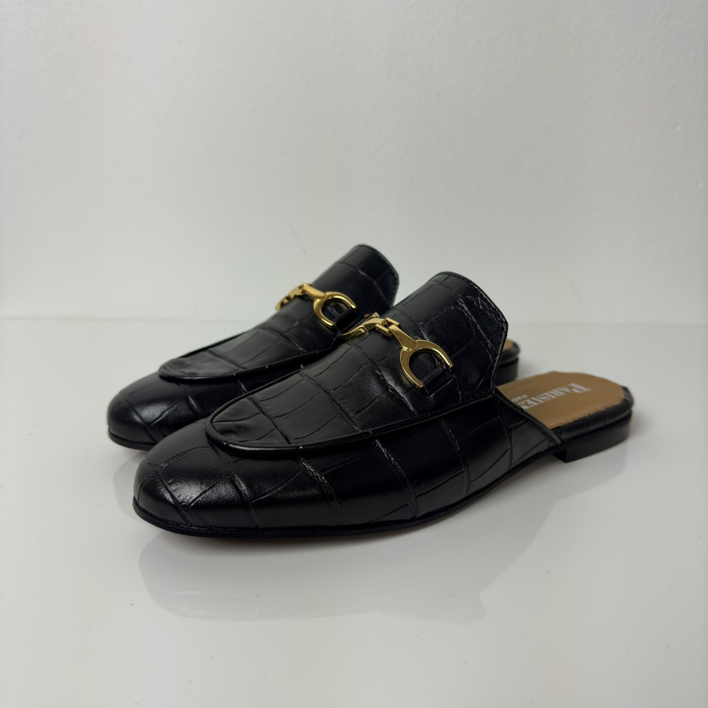 Parisienne Slipper in Pelle Nero