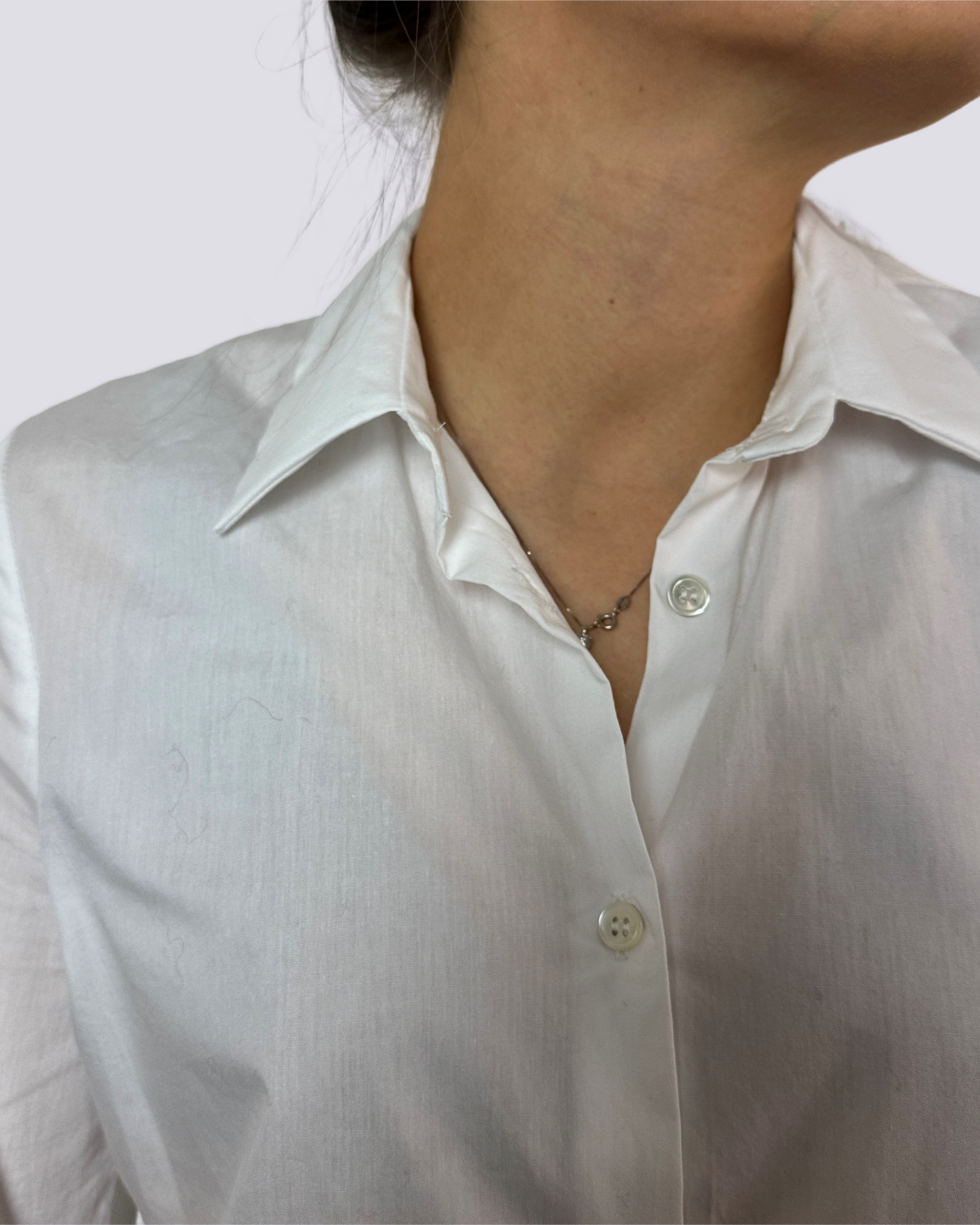 Camicia in cotone bianco