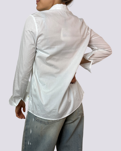 Camicia in cotone bianco