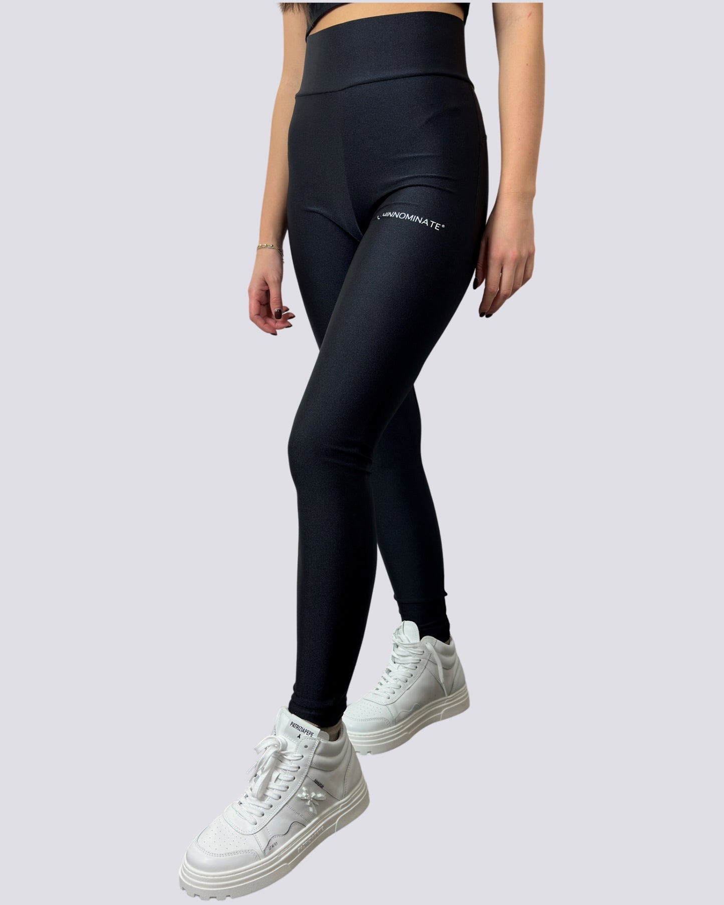 Hinnominate Leggings Vita Alta in Lycra Lucida